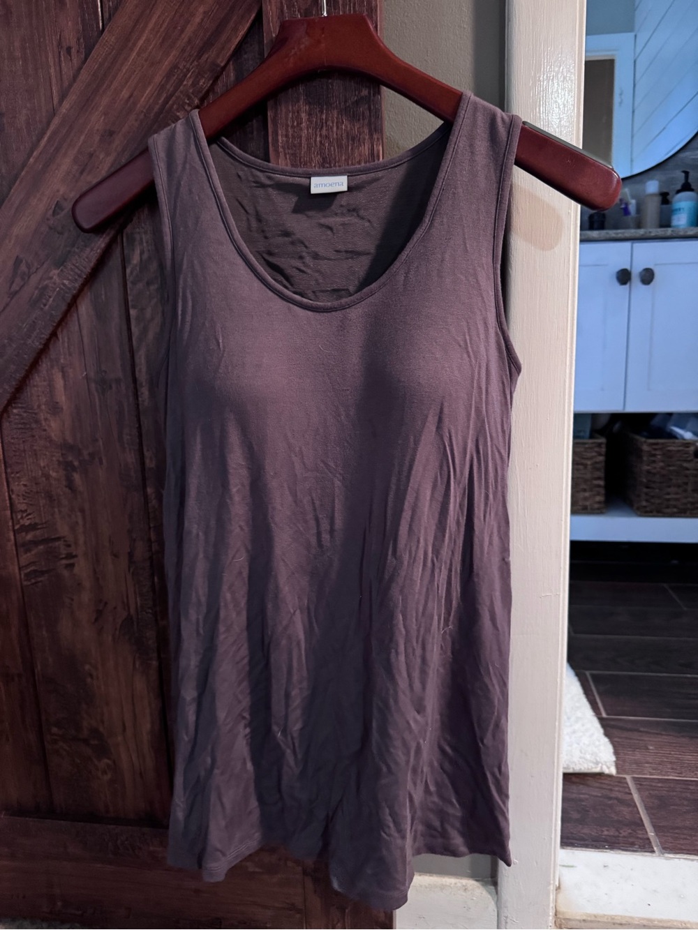 Atmosphere Women's Scoop Neck Tank Top — Dusty Mauve